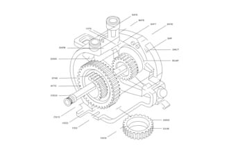 create vector art line drawing technical drawing blueprint cad model 2d drawing