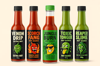 design custom seasonings, herbs, spices, pikliz, salsas, dips sauce label