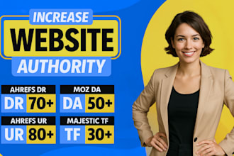 provide moz da trust flow url rating domain rating increasing service