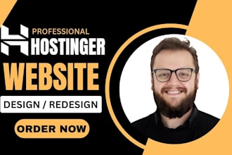 design or redesign a responsive wordpress website on hostinger