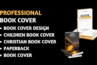 design custom book cover, children book cover, christian book cover on canva