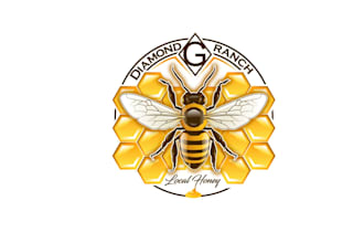 create creative and good looking honey logo design