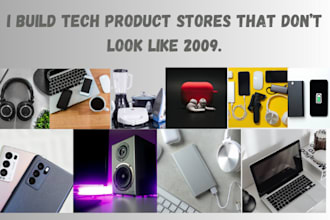 design a modern shopify store for tech gadgets and devices
