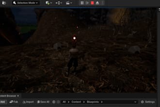 create 3d game mechanics, assets, or a full mini game in unreal
