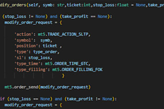 code a custom trading bot, trading bots for metatrader mt4, mt5 in mql4, mql5