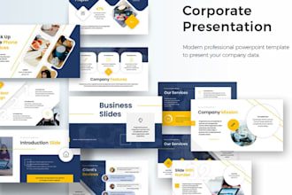 design professional business PPT presentation for any industry, corporate slides