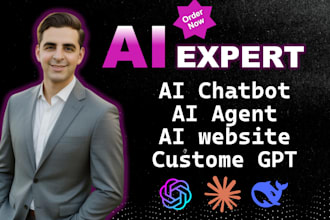 be ai developer for website chatbot agent using openai chatgpt claude deepseek
