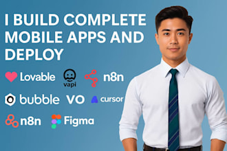 build mobile app on v0, bubble, lovable and deploy figma ui ux cursor and replit