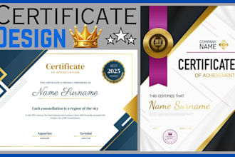create custom certificate and diploma designs professionally