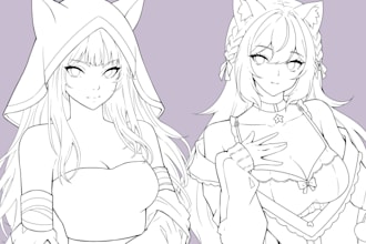 do lineart anime or anything high quality