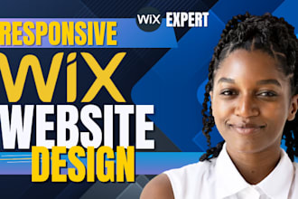 build wix website design, wix landing page, wix website redesign or wix website