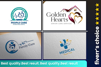 do premium homecare healthcare nursing wellness dental hospital clinic logo