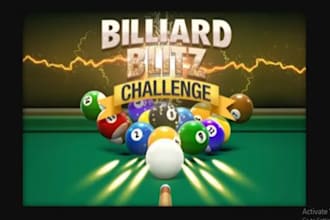 develop 8 balls games, pool game, crash game, ludo game, blackjack,billiard game
