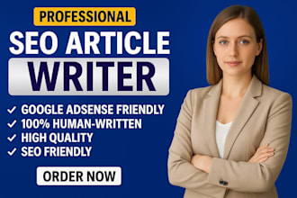 write 30 seo friendly articles to help you get google adsense approval