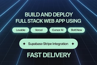 design and launch lovable ai web app mobile mvp using webflow, bubble automation