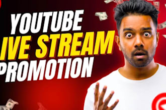 do youtube live stream promotion to gain more live viewers