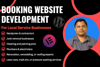 create a local service website for handyman, junk, pressure washing