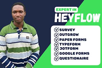 create jotform typeform google forms survey and build lead funnel with heyflow
