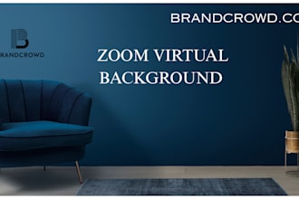 design customized zoom virtual backgrounds with in 24h