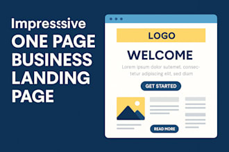 create a one page website for your business