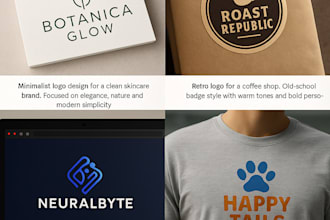 design a professional and unique logo using ai