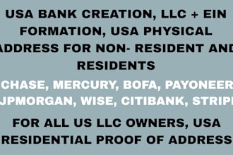 create USA bank for all country get USA physical address and proof of address