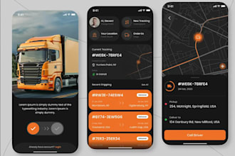 develop a transport and logistics app with tracking and driver management