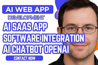 create ai web app ai saas app bubble saas app ai saas web app chatbot