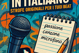 write original rap bars in italian for your beat