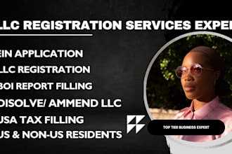 llc registration, dissolve llc, amend llc, apply for ein, itin, boi report