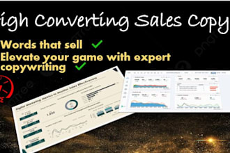 design a professional sales and marketing content copywriting for your business