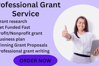 write a winning grant proposal, grant write,  grant research, business plan