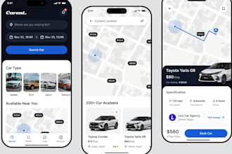 develop car rental app, limousine app, ridesharing app, carpool app for you