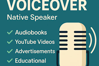 record a professional arabic voiceover for your video, ad, or audiobook