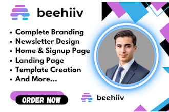 create beehiiv newsletter design beehive landing page beehiv ai email automation