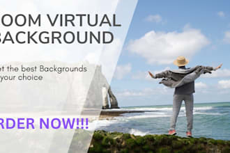 make beautiful zoom virtual backgrounds