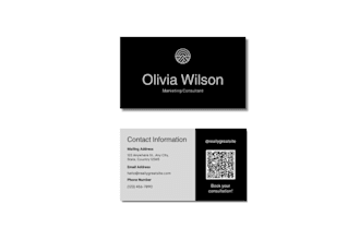design a black and luxury business card