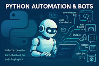 build a custom python bot, auto purchase bot, for web automation, auto checkout