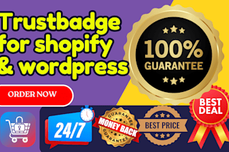 add trust badges to your shopify store, wordpress website and woocommerce store