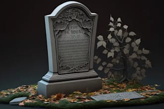 custom 3d tombs headstones 3d monuments 3d sculptures mausoleum for 3d printing