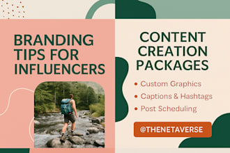 design social media graphics and content calendar