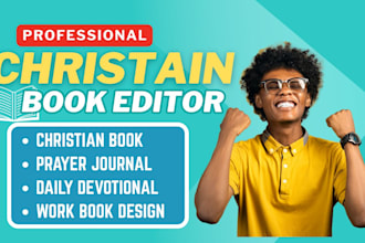 copy edit your christian ebook daily devotionals, format prayer journal workbook