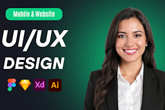 do custom mobile app UX UI design in figma website design