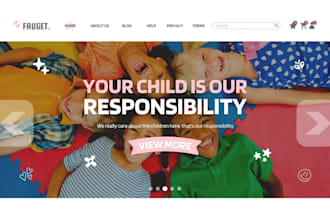 design a professional baby products shopify store baby products website