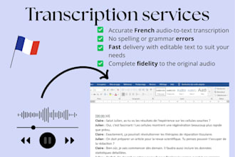 transcribe your french audio and vidéos into text with precision and commitment