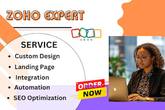 setup zoho crm, integration amd design zoho sites