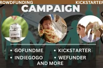 do crowdfunding promotion kickstarter gofundme indiegogo fundraising campaign