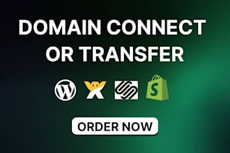 connect or transfer domain to squarespace wix wordpress