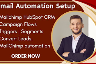 do mailchimp hubspot automation email marketing CRM setup campaign flow