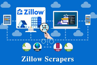 build zillow bot, web scraping, data scraping, zillow scraping data